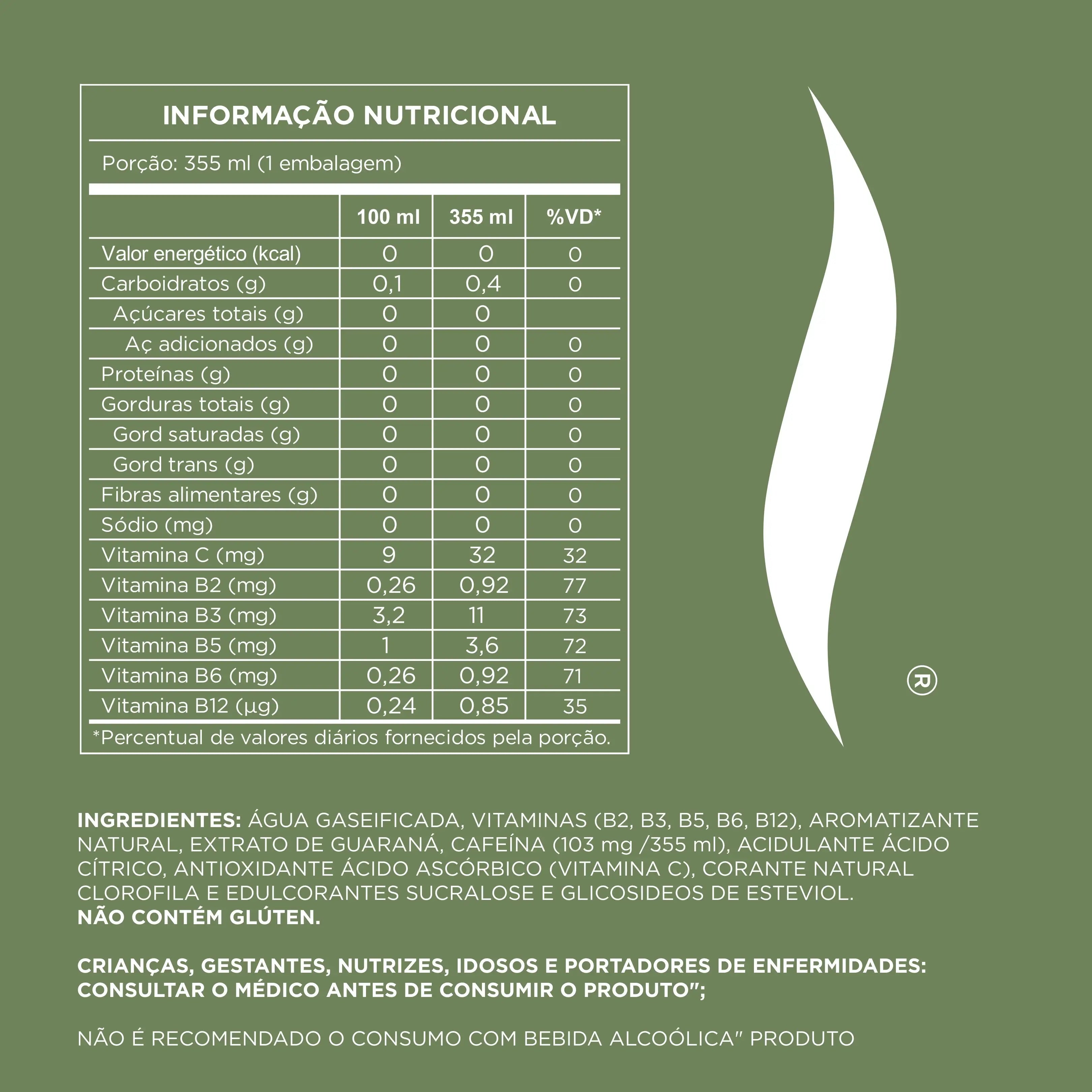Aura | Energético Natural - Limão 355ml (6 Latas)