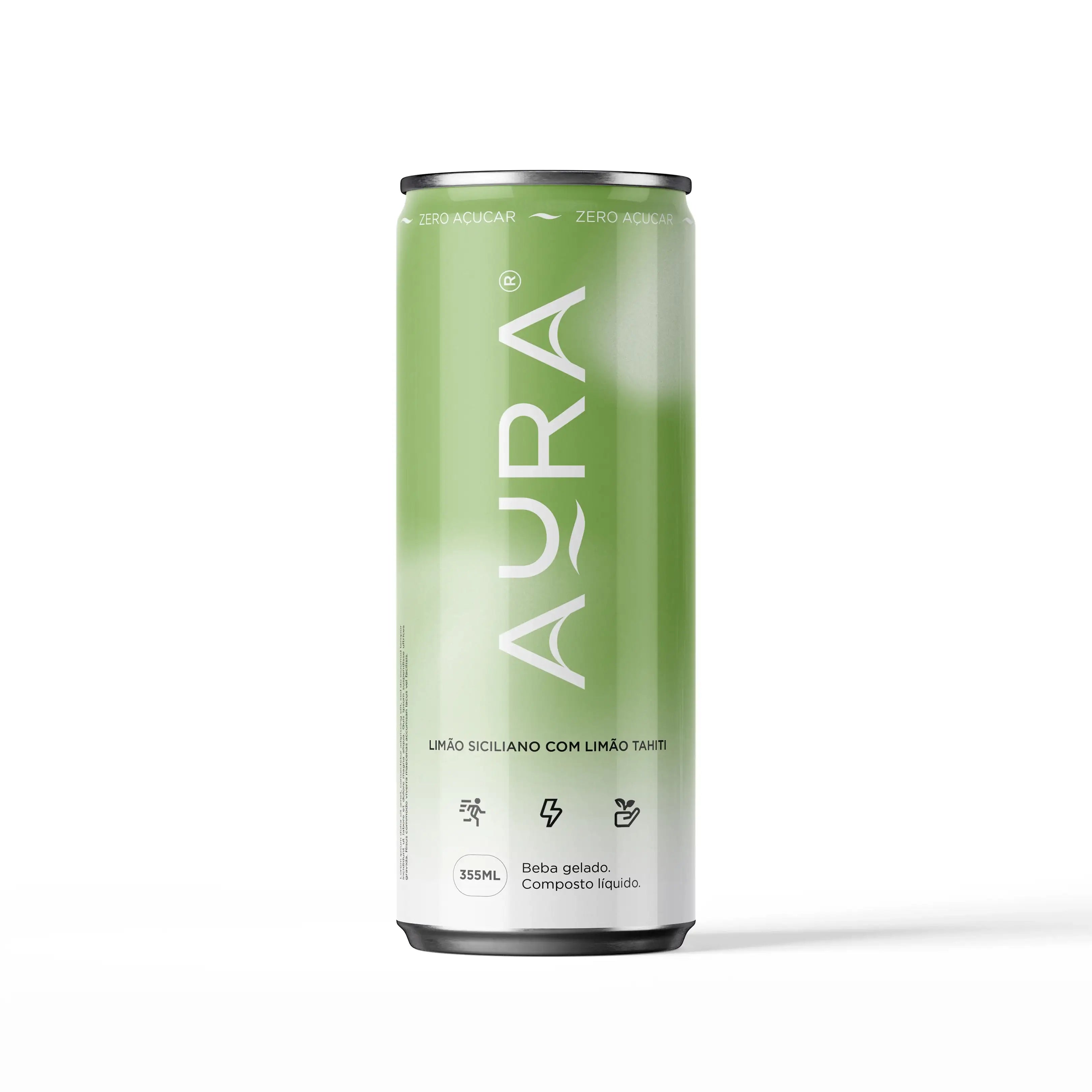 Aura | Energético Natural - Limão 355ml (6 Latas)