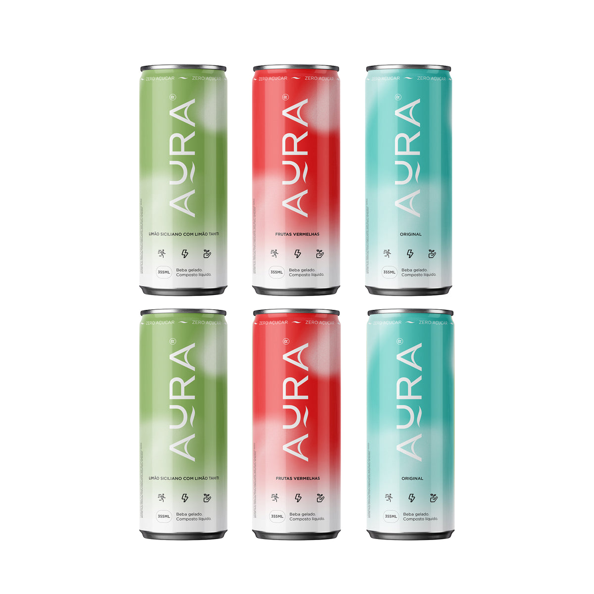 Kit Aura | Energético Natural - 355ml (6 Latas)