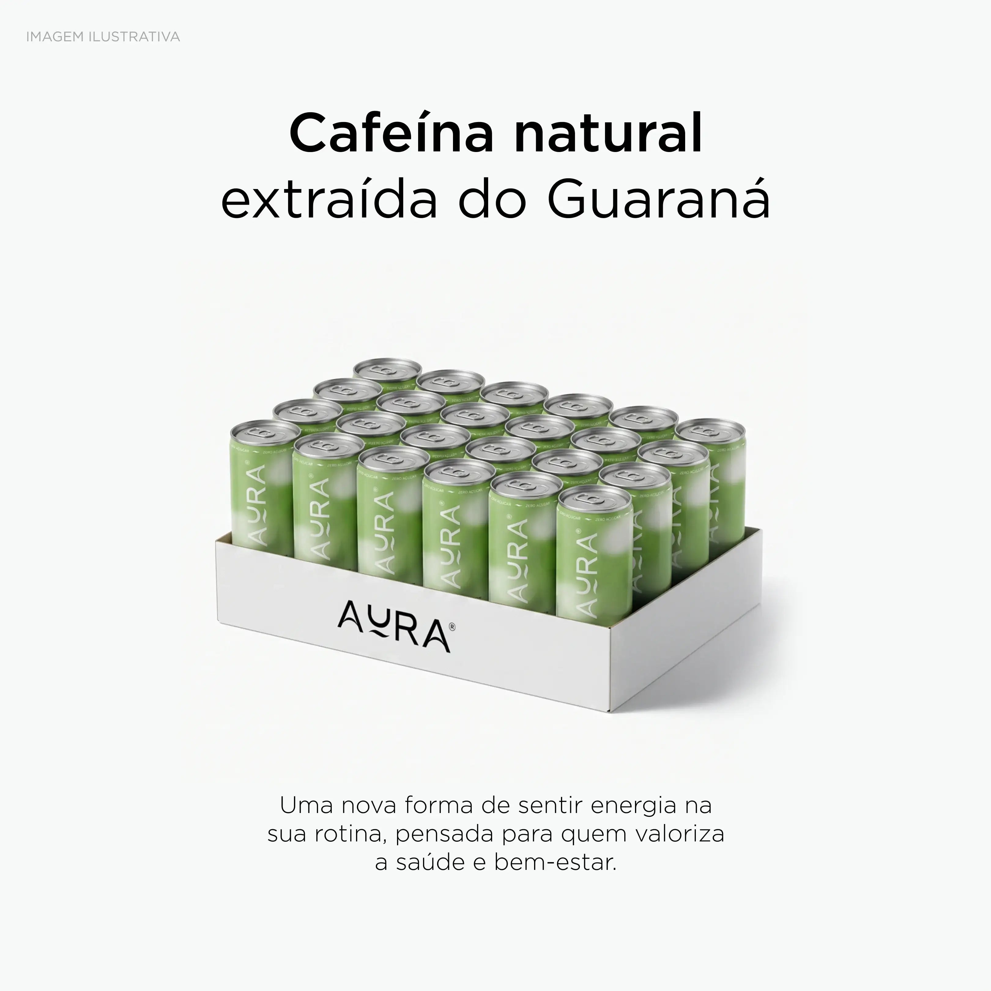 Aura | Energético Natural - Limão 355ml (6 Latas)
