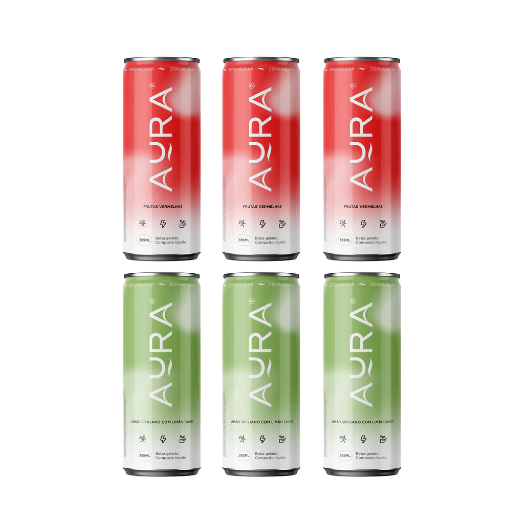 Kit Aura | Energético Natural - 355ml (6 Latas)