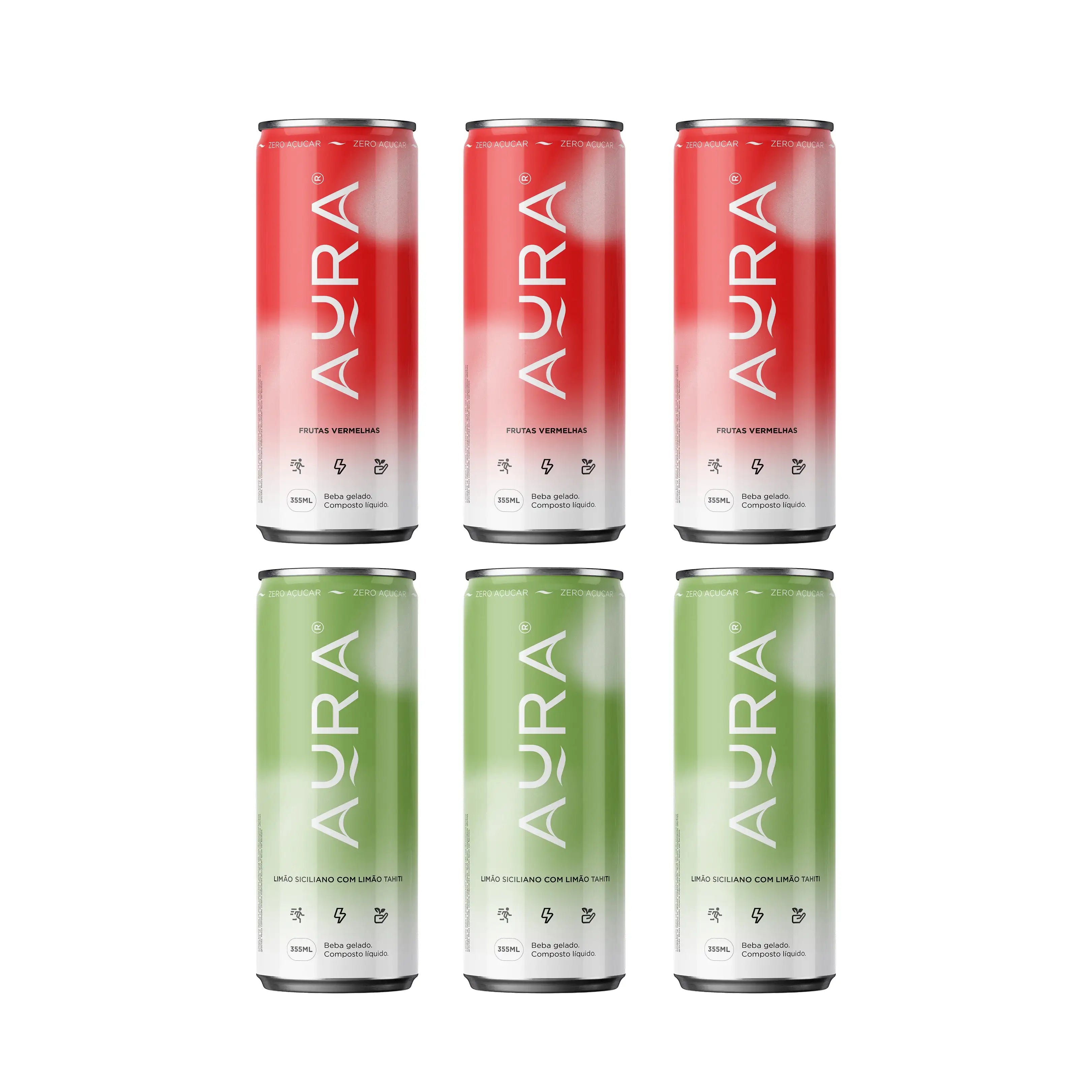 Kit Aura | Energético Natural - 355ml (6 Latas)
